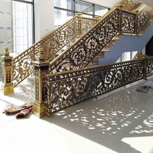 15फैक्ट्री प्रत्यक्ष बिक्री उन्नत इनडोर सीढ़ी स्टेनलेस स्टील कटघरा खोखला डिजाइन (5)