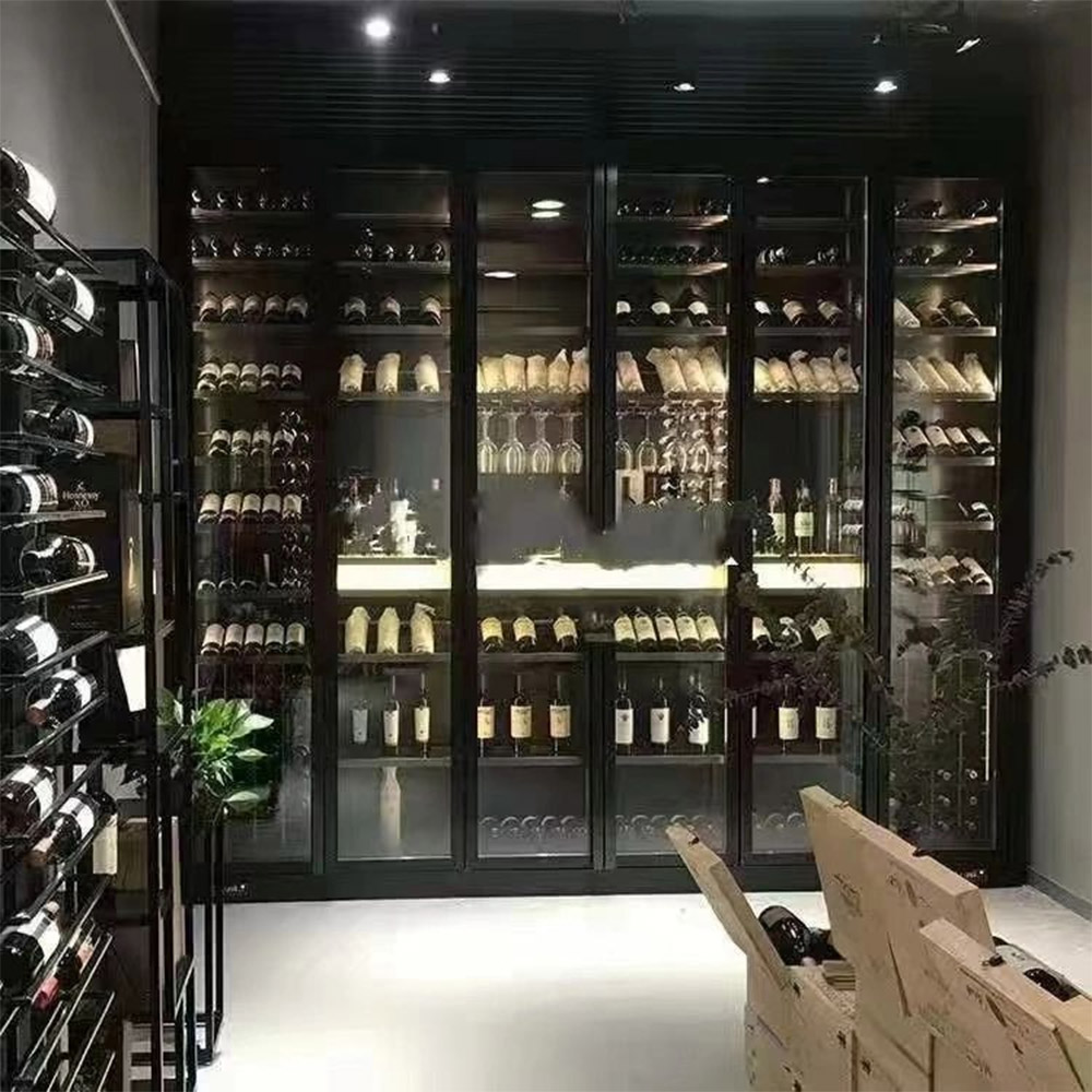 ဘက်စုံသုံး Stainless Steel Wine Cabinet (၃) ခု၊