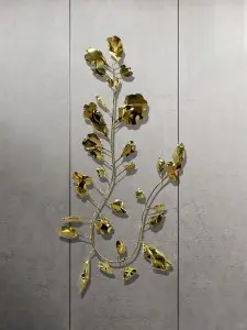 Exquisite Stainless Steel Floral Wall Art – Ideal for Bulk Purchase