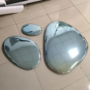 Stainless Steel Water Drop Mirror Hanging Wall