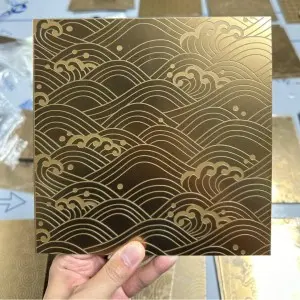 Decorative Etched Stainless Steel Sheet with Custom Patterns