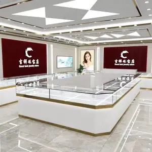 Stainless steel jewellery cabinet supplier for shopping malls