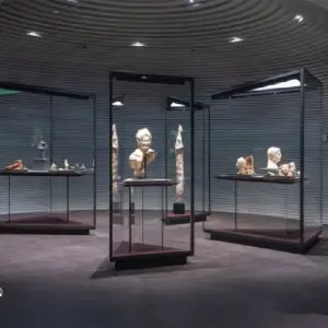 Durable Stainless Steel Museum Display Case