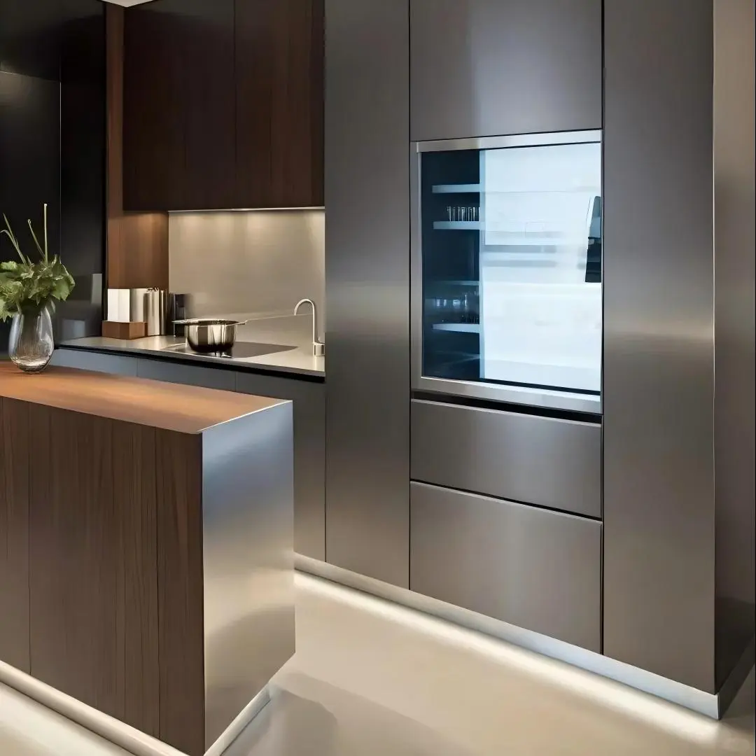 High-quality 304 stainless steel kitchen cabinet customisation factory