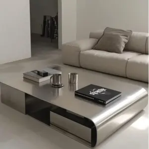 Supplier provides simple stainless steel coffee table, OEM/ODM service