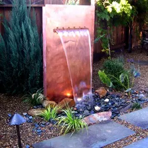 Customize 201 304 316 Stainless Steel Artificial Waterfall