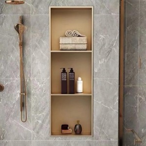 Multi-functional stainless steel niche display