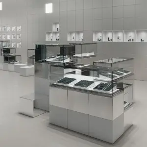 High-tech stainless steel jewelry cabinet supplier