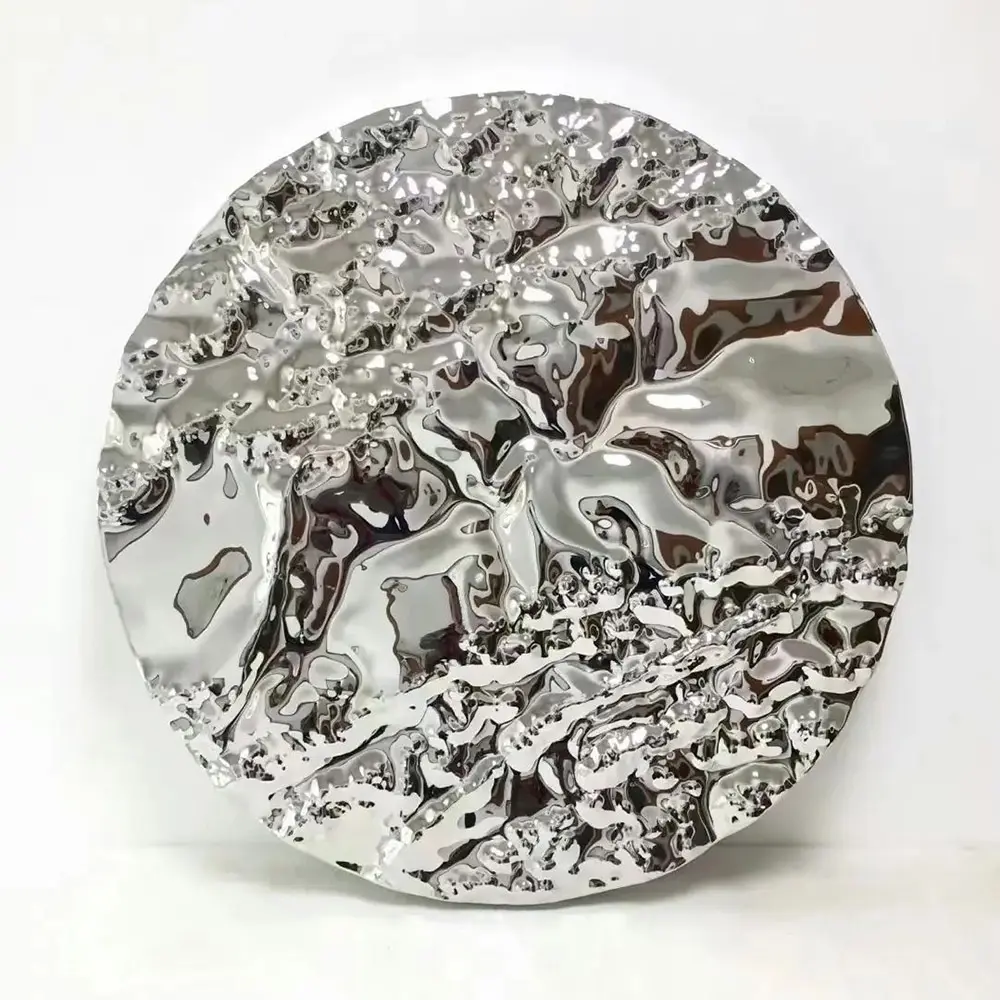 Water Ripple Stainless steel Etched Plate