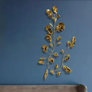 Exquisite Stainless Steel Floral Wall Art – Ideal for Bulk Purchase