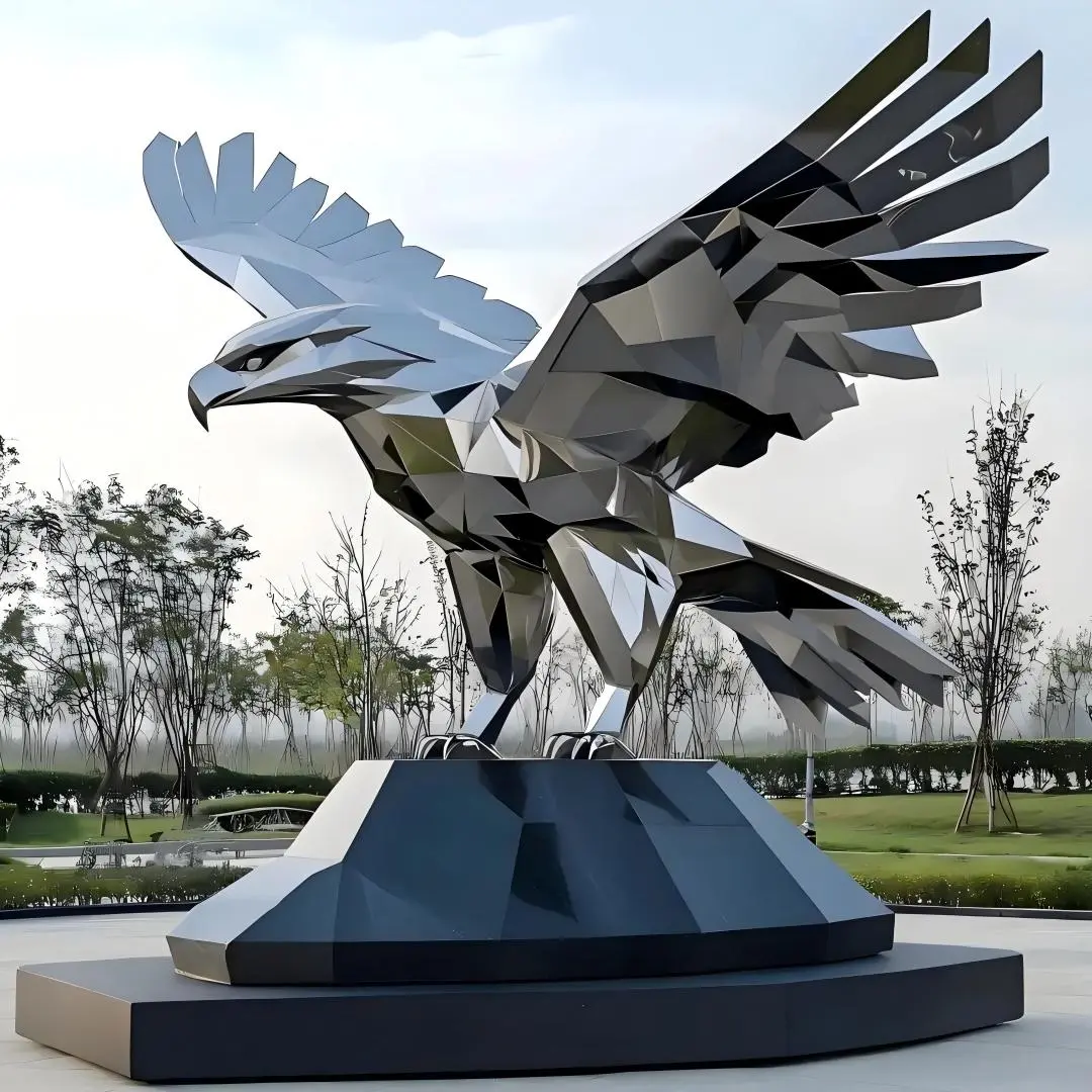 Custom Outdoor Stainless Steel Animal Sculpture | Metal Statue for Garden & Plaza