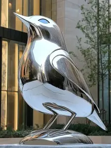 Large – scale Polished Stainless Steel Bird Sculpture Manufacture