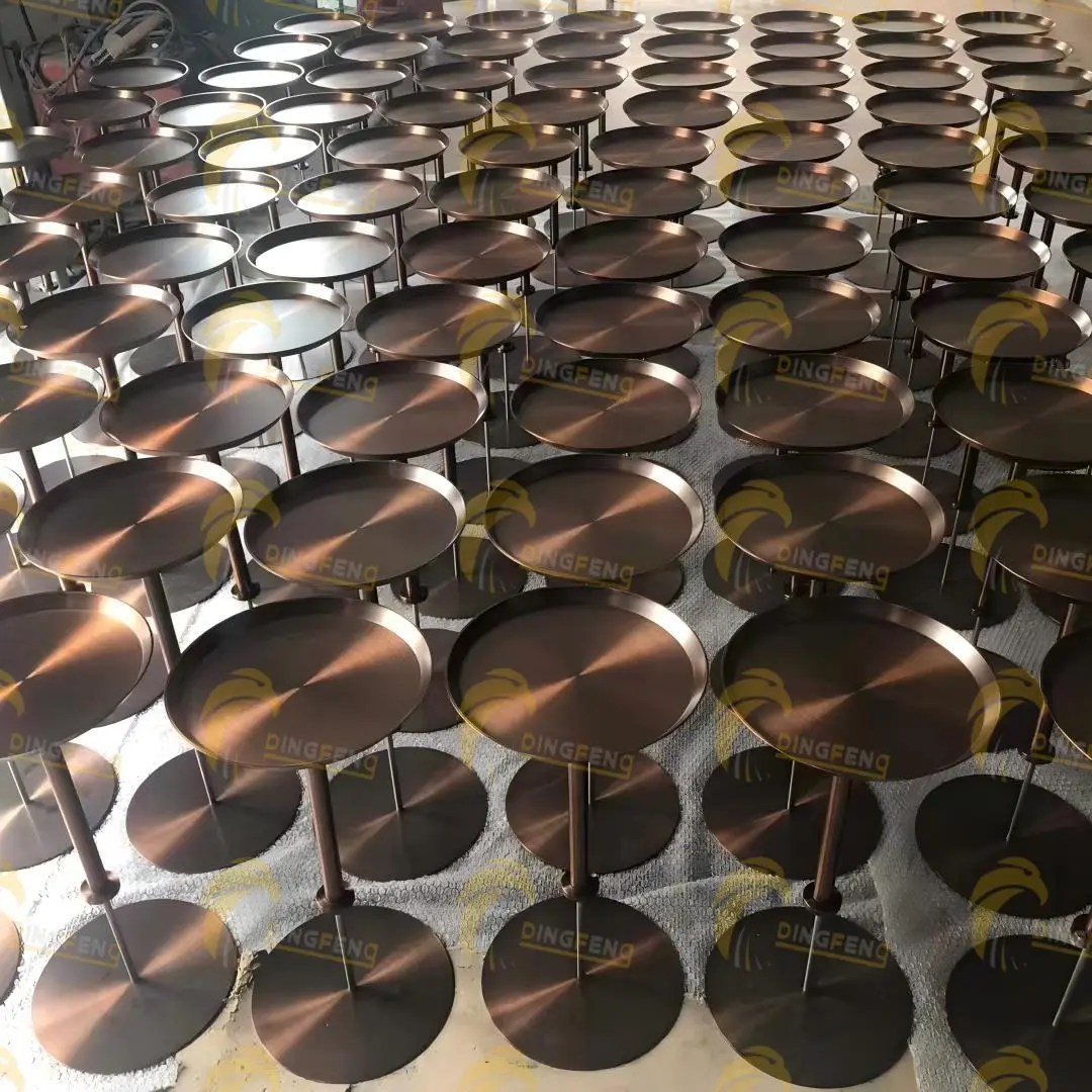 Simple modern style metal round display rack factory