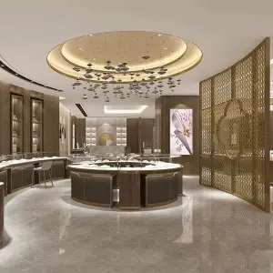 Custom Jewellery Display Cabinet Jewellery Shop Decoration Design