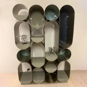Stainless Steel Partition Bookcase Jewellery Shelf manufacture