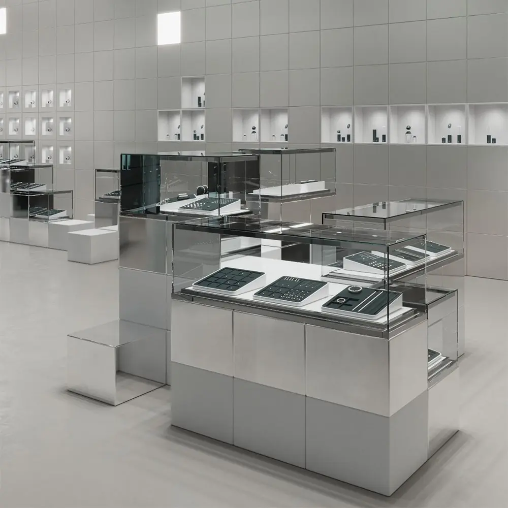 High-tech stainless steel jewelry cabinet supplier