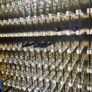 Stainless Steel Wine Rack With Crystals