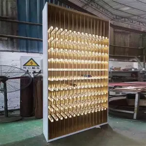 Stainless Steel Wine Rack With Crystals