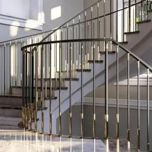 Create modern and elegant stainless steel swivel handrails