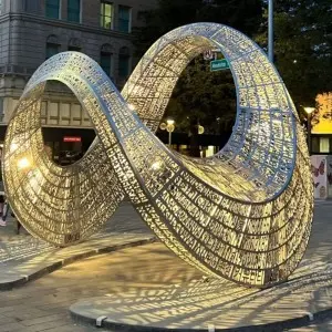 Professional custom stainless steel sculptures, empowering commercial space art