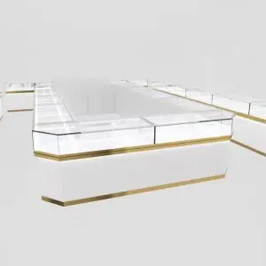 Stainless steel jewellery cabinet supplier for shopping malls