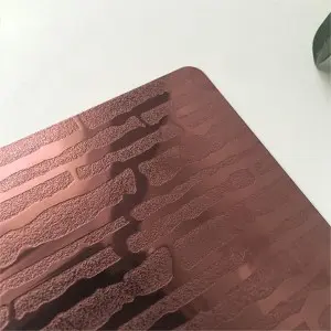 Decorative Profile Etched Stainless Steel Sheet