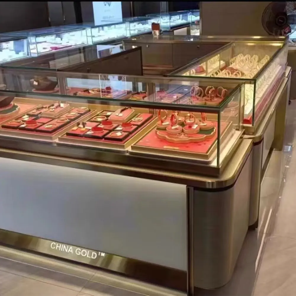 Factory Customised Stainless Steel Jewellery Cabinets