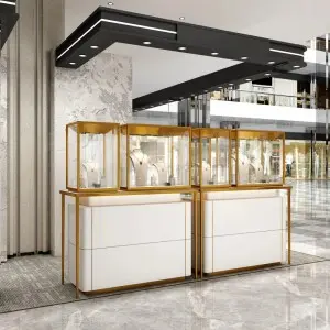 Shining and stylish, stainless steel jewelry cabinet wholesaler