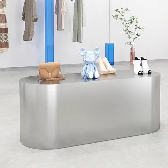 Customised stainless steel shaped display racks