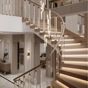 Create modern and elegant stainless steel swivel handrails