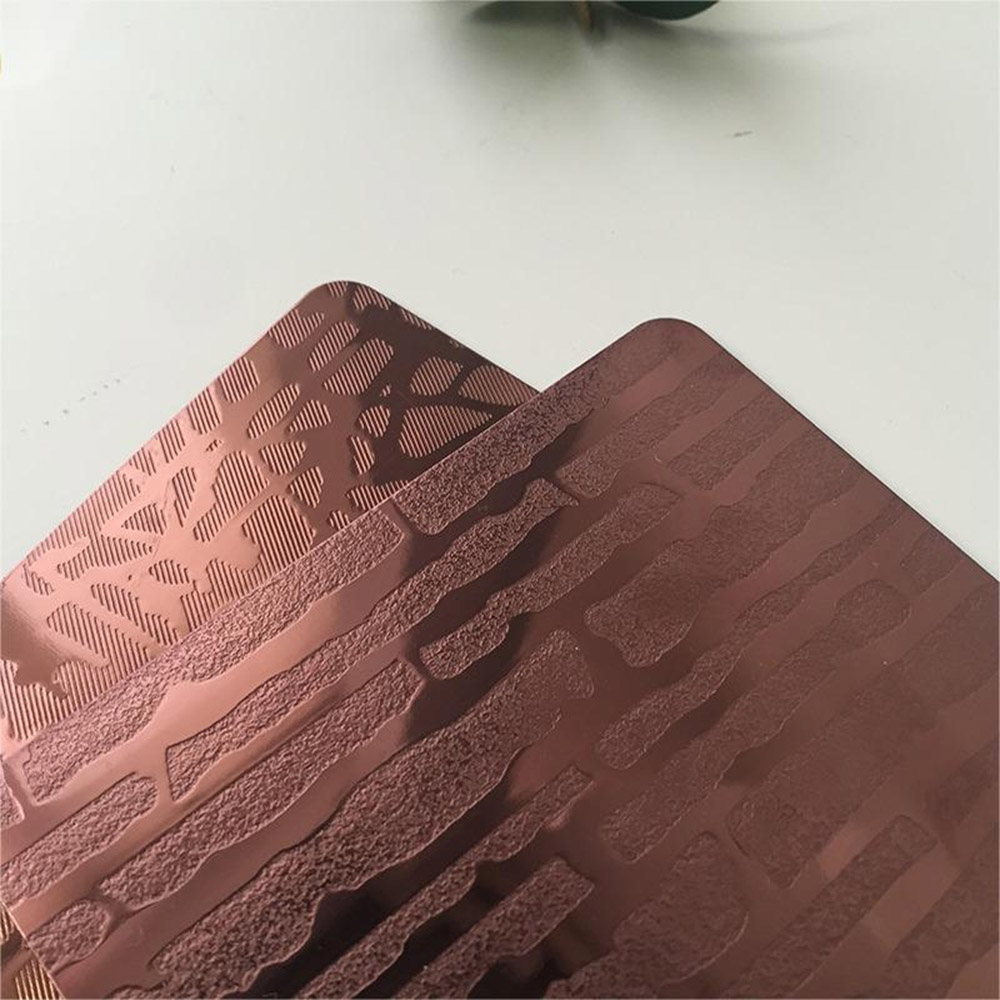 Decorative Profile Etched Stainless Steel Sheet