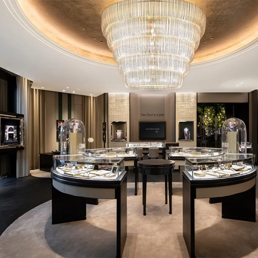 Stainless Steel Jewellery Cabinets for Showrooms