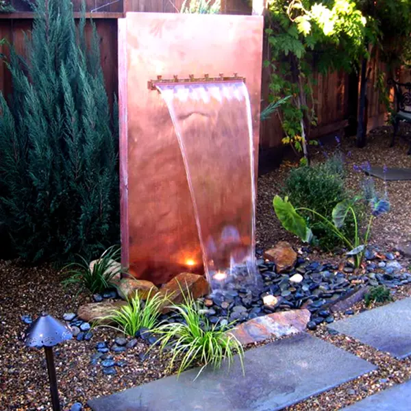 Customize 201 304 316 Stainless Steel Artificial Waterfall