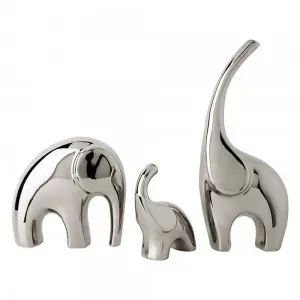 Metal Elephant Family: Elegant Interior Decoration