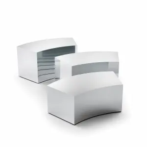 Luxury Curved Stainless Steel Table Collection