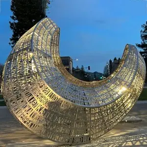 Professional custom stainless steel sculptures, empowering commercial space art