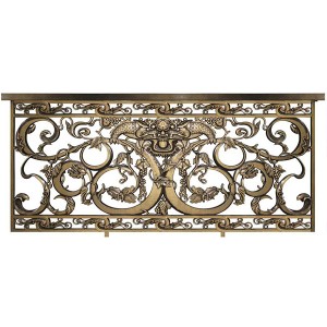 Custom outdoor wrought iron stair railings