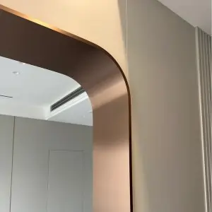 Brushed Stainless Steel Curved Door Sleeve Supplier