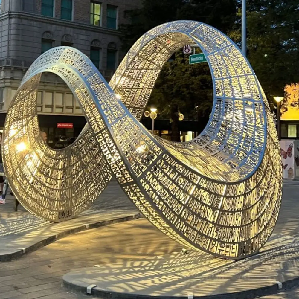 Professional custom stainless steel sculptures, empowering commercial space art