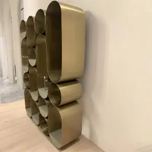 Stainless Steel Partition Bookcase Jewellery Shelf manufacture