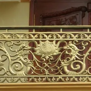 Custom outdoor wrought iron stair railings