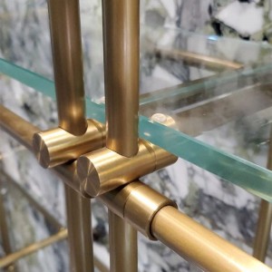 Vacuum Electroplated Champagne Color Display Stand