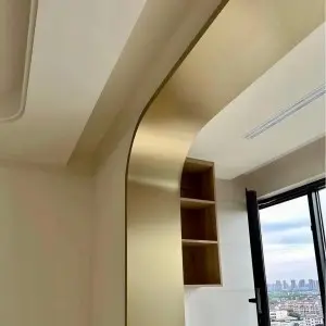 Brushed Stainless Steel Curved Door Sleeve Supplier