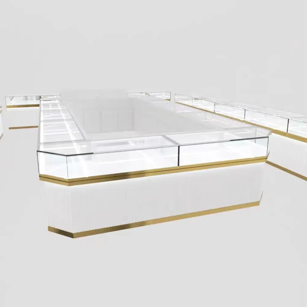 Stainless steel jewellery cabinet supplier for shopping malls