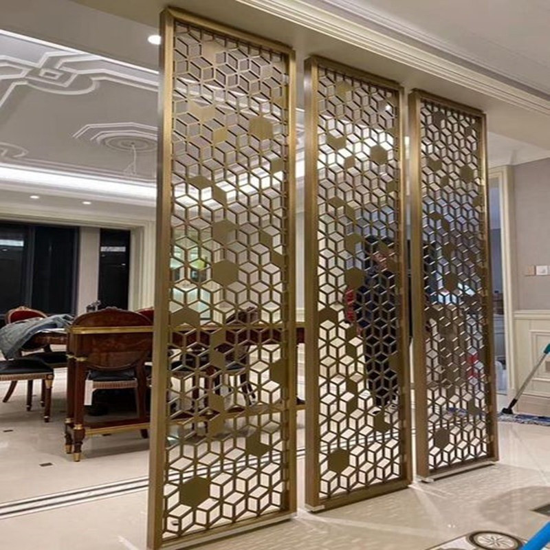 7. Creative Customized Stainless Steel Metal Artwork Screen Room Partition (1)