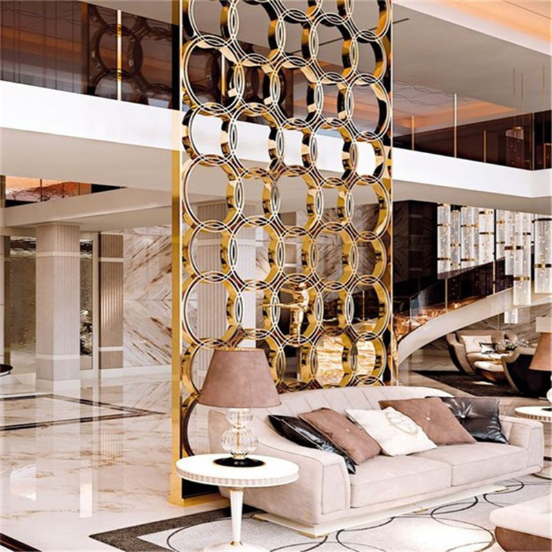 7. Creative Customized Stainless Steel Metal Artwork Screen Room Partition (8)