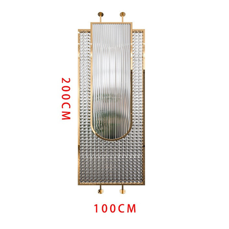 8. Wholesale Partition Screen Glass Metal Stainless Steel Customization Partition Wall Room Divider (10)