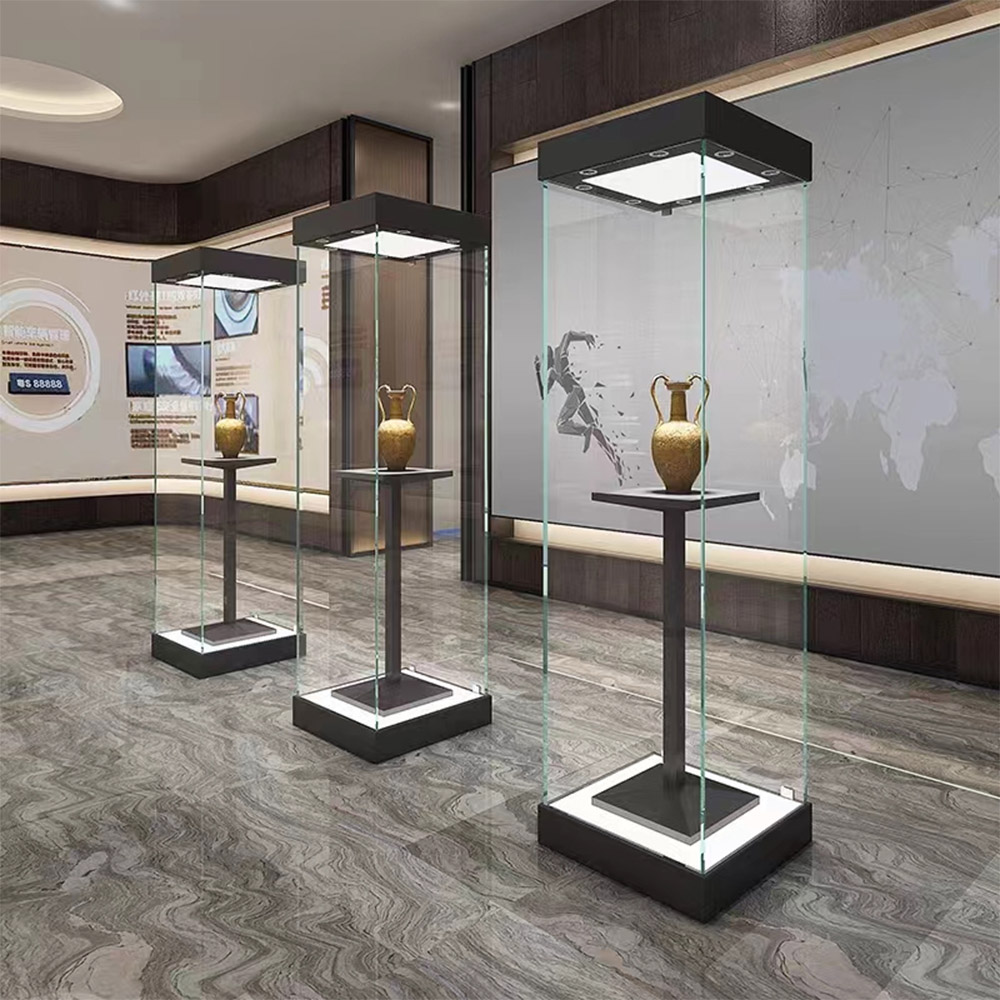 Professional Stainless Steel Museum Display Cabinet Design (3)